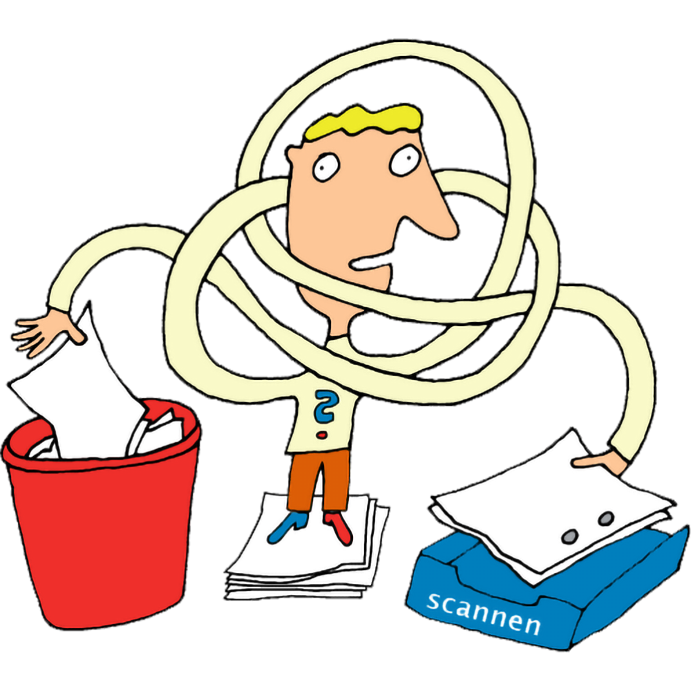 Nur die wichtigen analogen Unterlagen digital ablegen